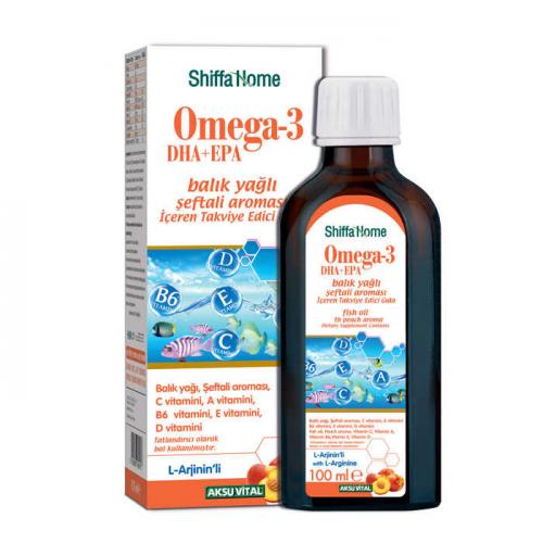 Omega-3 EPA+DHA Balık Yağı Şeftali Aromalı 100 Ml