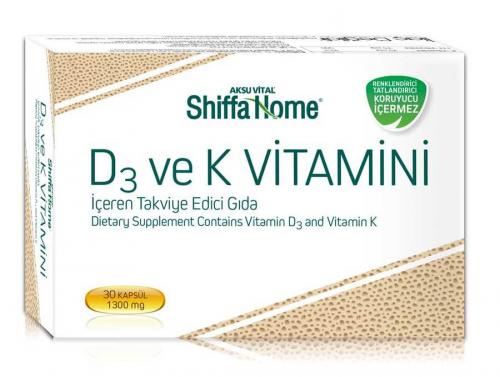 D3 ve K2 Vitamini (1300 mg) 30 Softjel Kapsül