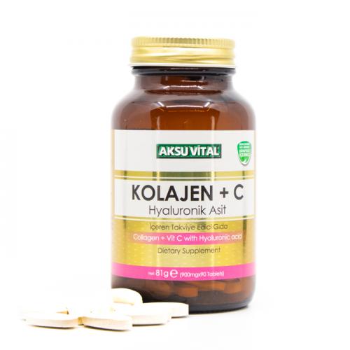 Kolajen + C Vitamini & Hyaluronik Asit 60 Tablet