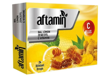 Bal,Limon,Zencefil,C Vitamini Pastil 24 Adet